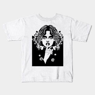 Mysterious girl Kids T-Shirt